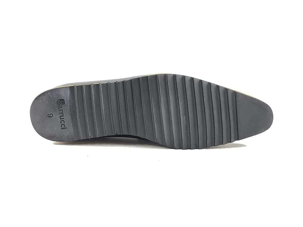 Carrucci Penny Loafer Leather Lightweight Sole Ks516 - 01 Shoes by Carrucci Shoes – Don't Panic Shoes