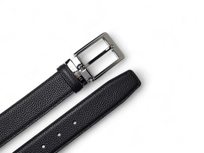 Carrucci Reversible Belt Silver Buckle Calf Leather Belt by Carrucci Shoes – Don't Panic Shoes