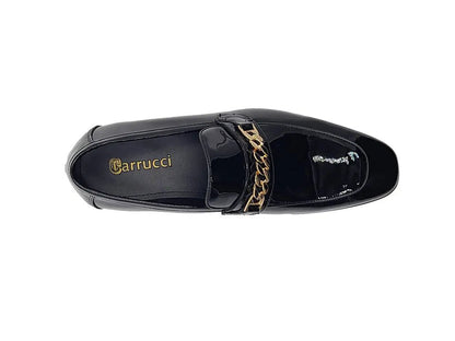 Carrucci Shoes Beveled Squared Toe Patent Leather Loafer Ks2241 - 01p Shoes by Carrucci Shoes – Don't Panic Shoes