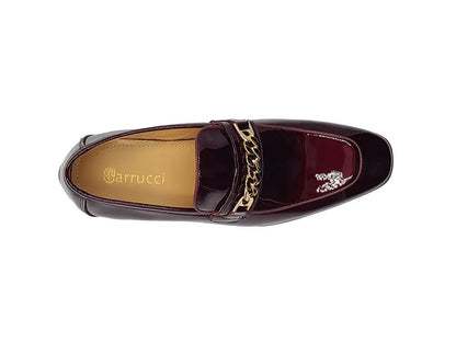 Carrucci Shoes Beveled Squared Toe Patent Leather Loafer Ks2241 - 01p Shoes by Carrucci Shoes – Don't Panic Shoes