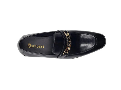 Carrucci Shoes Men's Beveled Squared Toe Calf Leather Loafer Bailey Ks2241 - 01 Shoes by Carrucci Shoes – Don't Panic Shoes