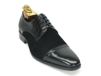 Carrucci Shoes Textured Leather Blucher Leather Ks2240 - 03 Shoes by Carrucci Shoes – Don't Panic Shoes