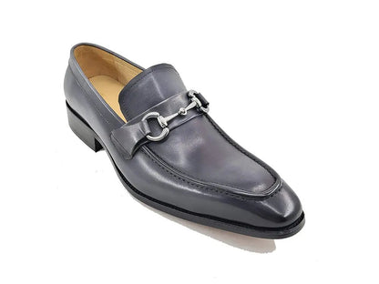 Carrucci Signature Buckle Loafer Men's Leather Ks503 - 02 Shoes by Carrucci Shoes – Don't Panic Shoes