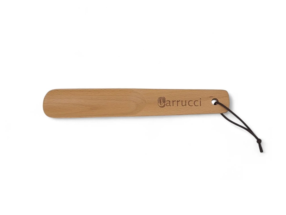 Carrucci Solid Wood Shoehorn Ten And A Half Inch Wood Shoe Horn by Carrucci Shoes – Don't Panic Shoes