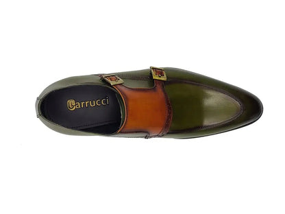 Carrucci Two Tone Monk Strap Buckle Loafer Leather Ks479 - 05 Shoes by Carrucci Shoes – Don't Panic Shoes