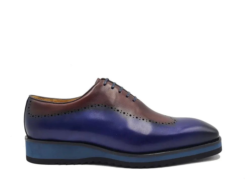 Carrucci Two Tone Oxford Men's Calfskin Leather Ks515 - 33t Shoes by Carrucci Shoes – Don't Panic Shoes