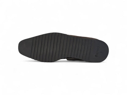 Carrucci Vesper Cross Strap Buckle Boot Men's Calfskin Leather Kb517 - 01e Boots by Carrucci Shoes – Don't Panic Shoes