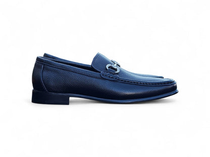 Carrucci Victor Horsebit Loafer Pebble Grain Leather Kl201 - 01 Shoes by Carrucci Shoes – Don't Panic Shoes