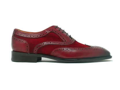 Carrucci Wingtip Oxford Leather And Suede Ks509 - 25sc Shoes by Carrucci Shoes – Don't Panic Shoes