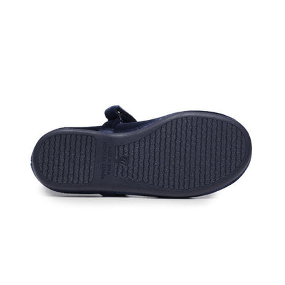 Cassie Navy Adjustable Velcro Non Slip Cushion Shoes core by Childrenchic – Don't Panic Shoes