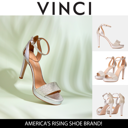 The Mars Platform Heel Silver Leather Women's Sandal