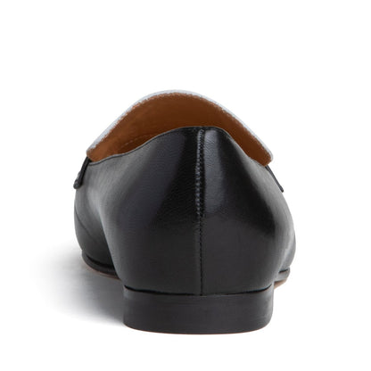 Cecily Loafer Black White Leather Comfort Memory Foam Boots by Beautiisoles – Don't Panic Shoes