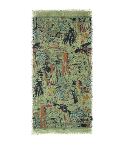 Chagall Dark Green 15 Bamboo Fiber Scarf Florence Italy Bamboo Scarves by Mar Soreli – Don't Panic Shoes