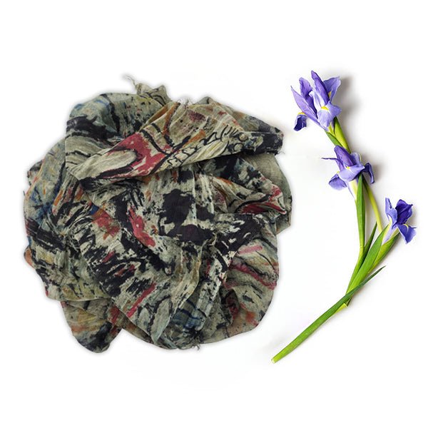 Chagall Dark Green 15 Bamboo Fiber Scarf Florence Italy Bamboo Scarves by Mar Soreli – Don't Panic Shoes