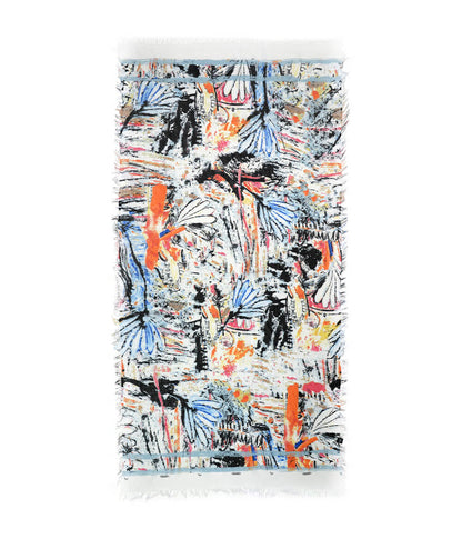 Chagall White 02 Bamboo Fiber Handcrafted Florence Bamboo Scarves by Mar Soreli – Don't Panic Shoes