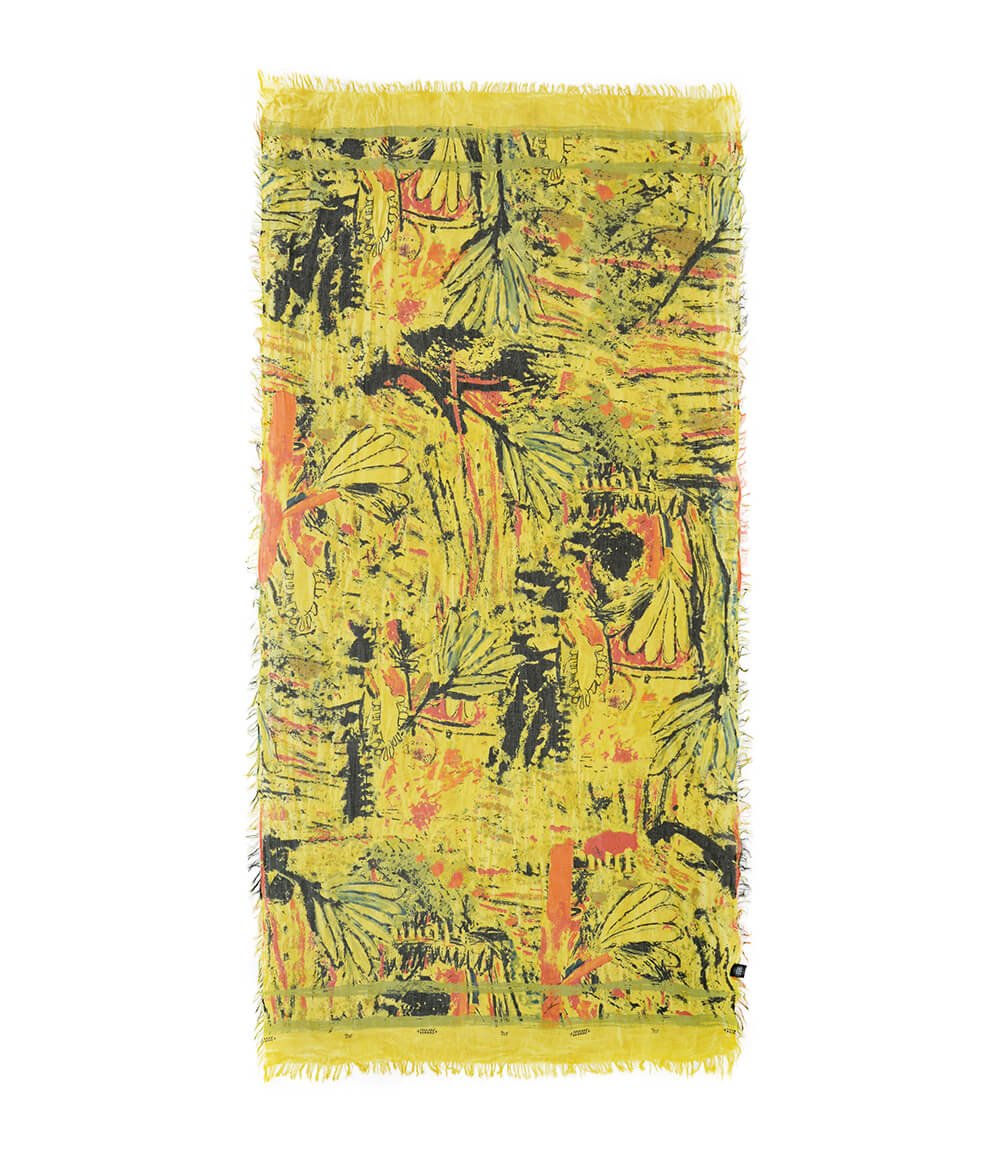 Chagall Yellow 10 Bamboo Fiber Florence Handcrafted Bamboo Scarves by Mar Soreli – Don't Panic Shoes