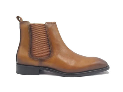 Chelsea Boot Cushioned Footbed Calfskin Leather Kb509 - 30 Boots by Carrucci Shoes – Don't Panic Shoes