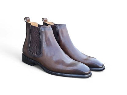 Chelsea Boot Cushioned Footbed Calfskin Leather Kb509 - 30 Boots by Carrucci Shoes – Don't Panic Shoes