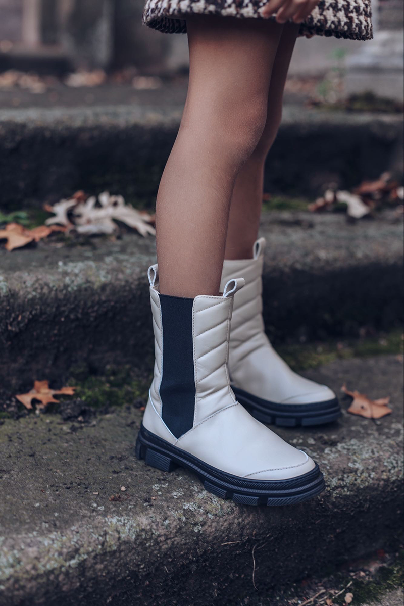Zoe Italian Calf Leather Chelsea Boots For Kids Luxury Edition