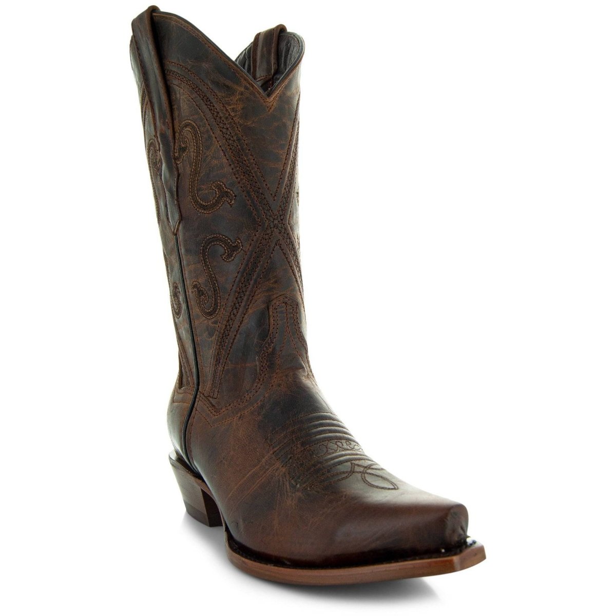 Cheyenne Cowgirl Boots | Women's Snipped Toe Leather Boots (M50041) Cowboy Boots by Soto Boots – Don't Panic Shoes