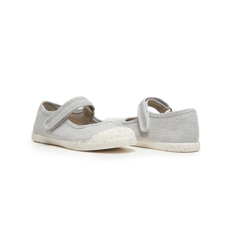Childrenchic Anita Girls Grey Cotton Canvas Mary Jane Fashion by Childrenchic – Don't Panic Shoes