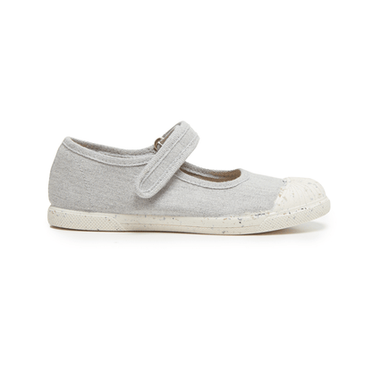 Childrenchic Anita Girls Grey Cotton Canvas Mary Jane Fashion by Childrenchic – Don't Panic Shoes