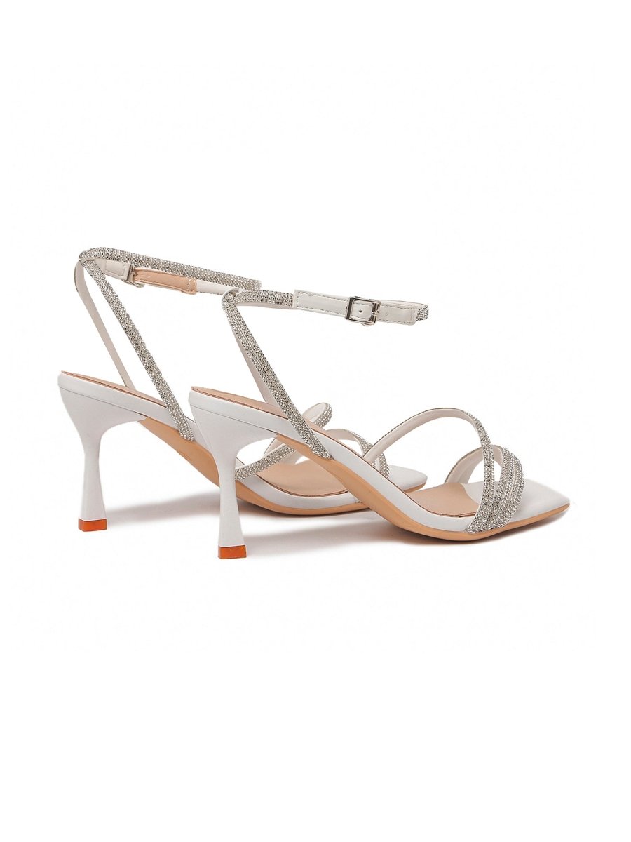 Chloe | White Heels by J.Adams – Don't Panic Shoes
