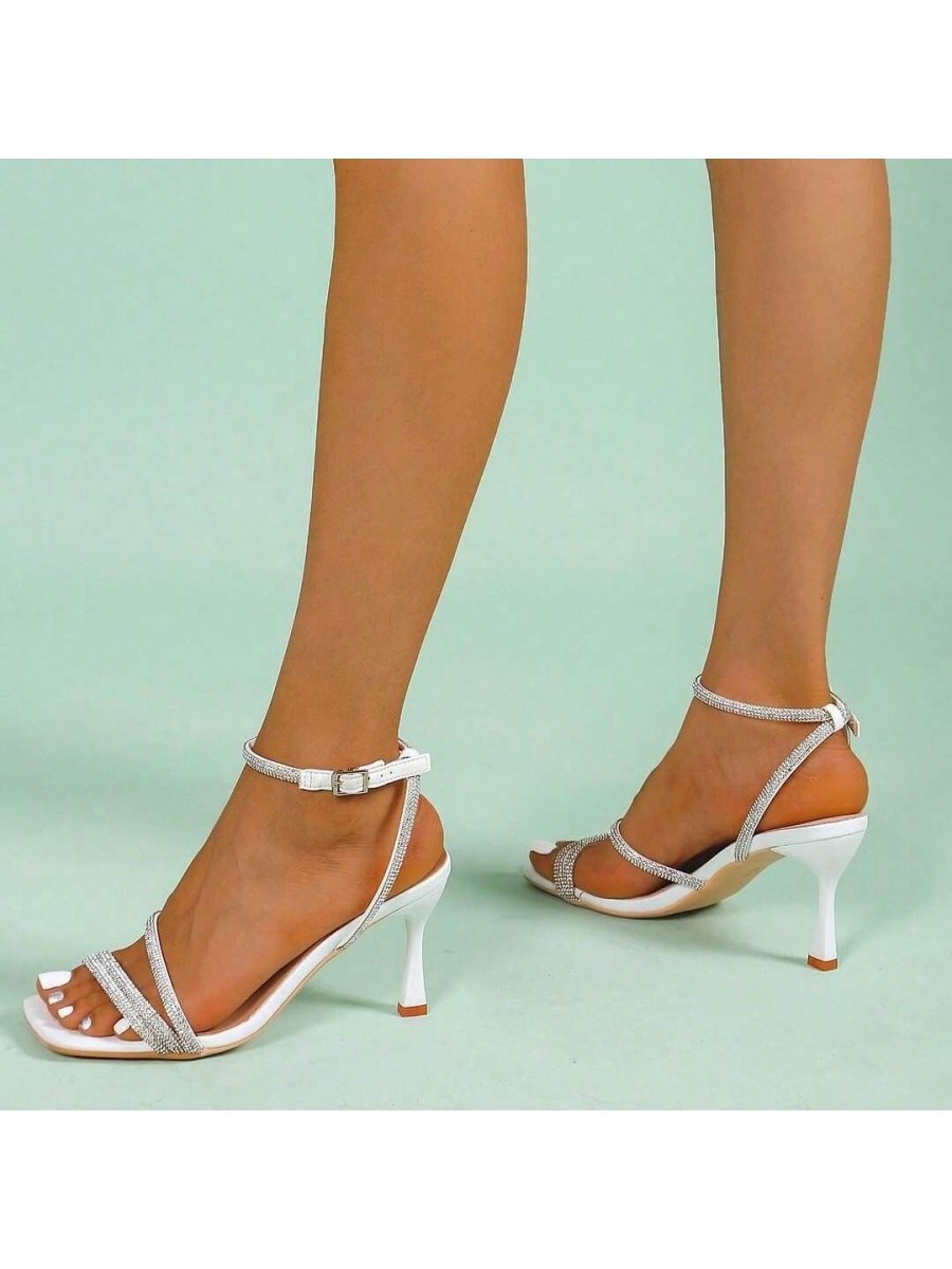 Chloe | White Heels by J.Adams – Don't Panic Shoes