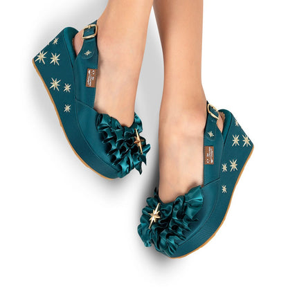 Chocolaticas® Emeraldine Women's Sandal Sandals by Hot Chocolate Design – Don't Panic Shoes