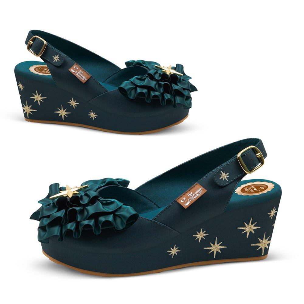 Chocolaticas® Emeraldine Women's Sandal Sandals by Hot Chocolate Design – Don't Panic Shoes