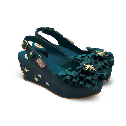 Chocolaticas® Emeraldine Women's Sandal Sandals by Hot Chocolate Design – Don't Panic Shoes