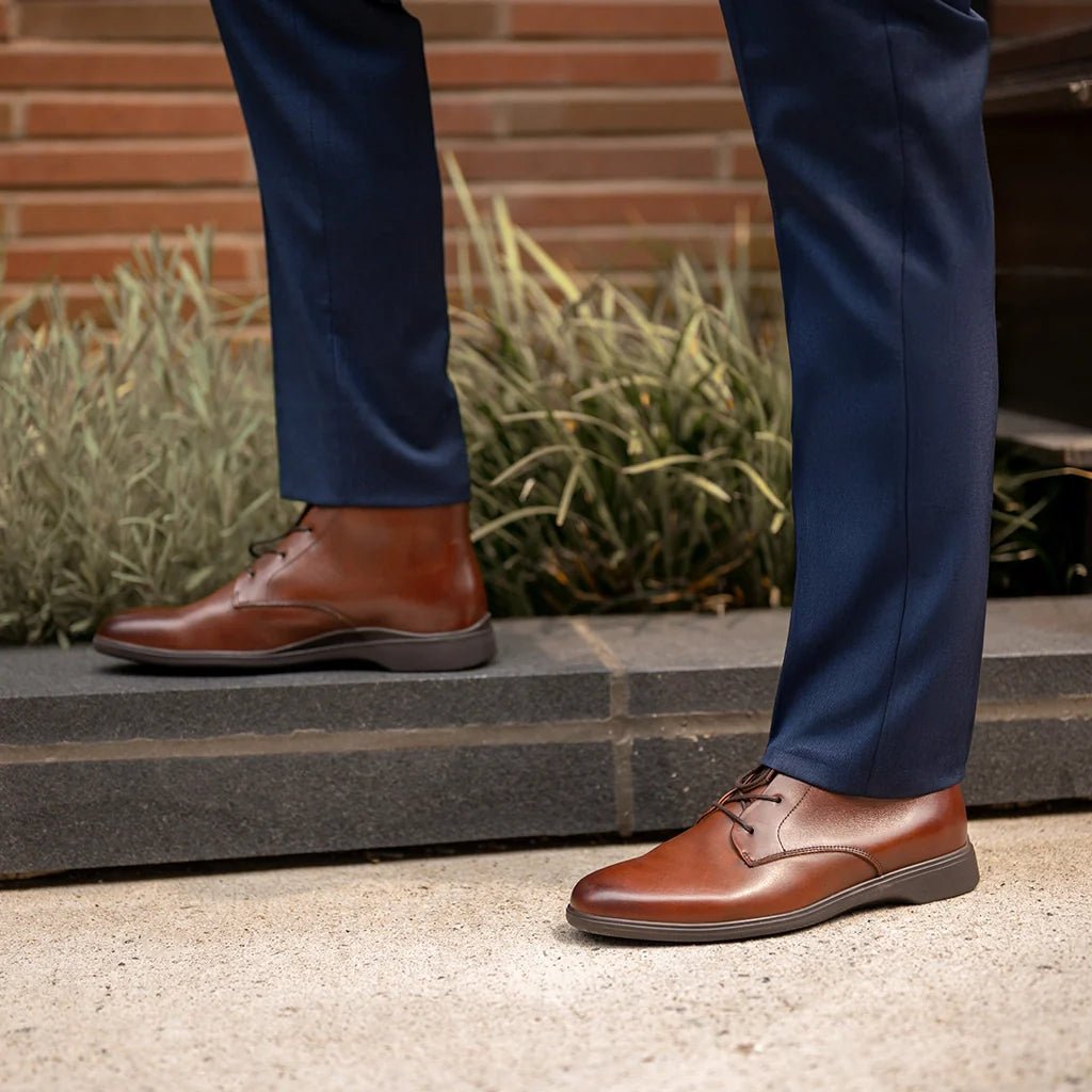 Chukka Leather Ankle Boot Premium Casual Everyday Essentials Men's Chukka Boots by Amberjack – Don't Panic Shoes