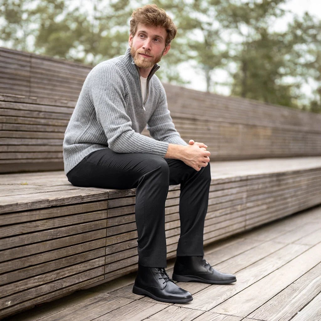 Chukka Obsidian Boots Everyday Wear Casual Edition Men's Chukka Boots by Amberjack – Don't Panic Shoes