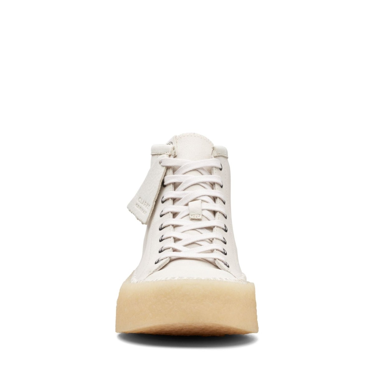 ClarkS Originals Caravan Men’s White Suede Mid Top Shoes 26167698 Footwear by Clarks Originals – Don't Panic Shoes