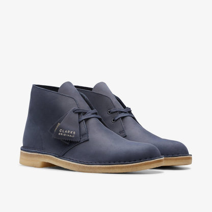 ClarkS Originals Desert Boot Men’s Navy Leather 26174058 0 by Clarks Originals – Don't Panic Shoes