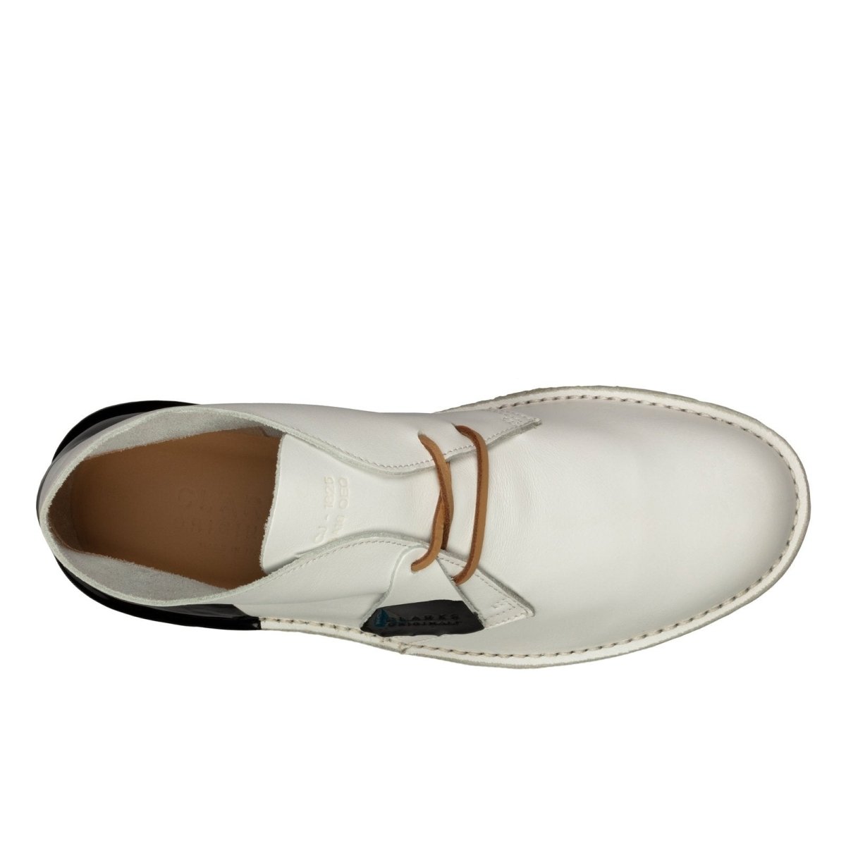 ClarkS Originals Desert Boot Men’s Shoes – Black And White Two - Tone Leather – Style 26159092 – Modern Heritage Classic Boots by Clarks Originals – Don't Panic Shoes
