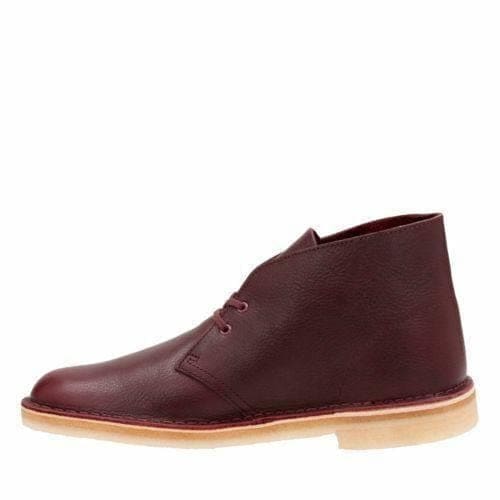 Clarks Originals Desert Boots Men’s Burgundy Tumbled Leather