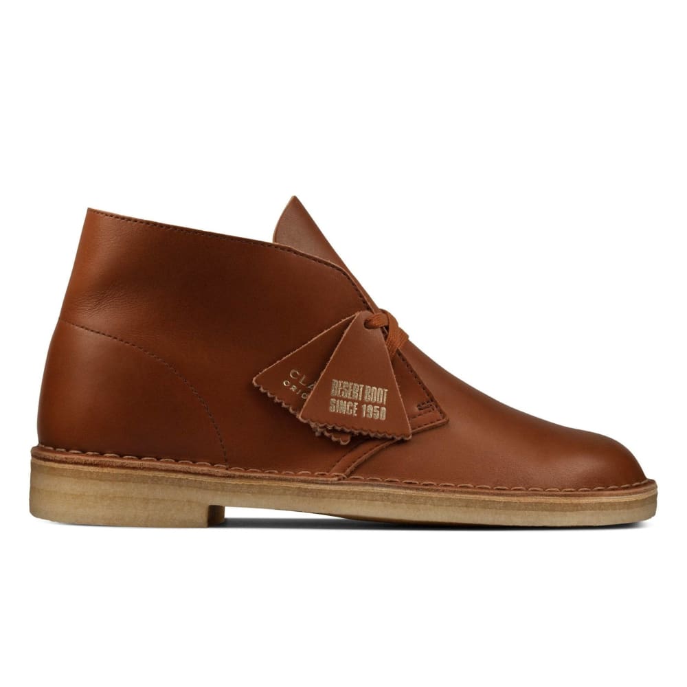 Clarks Originals Desert Boots Men's Dark Tan Leather 26162422