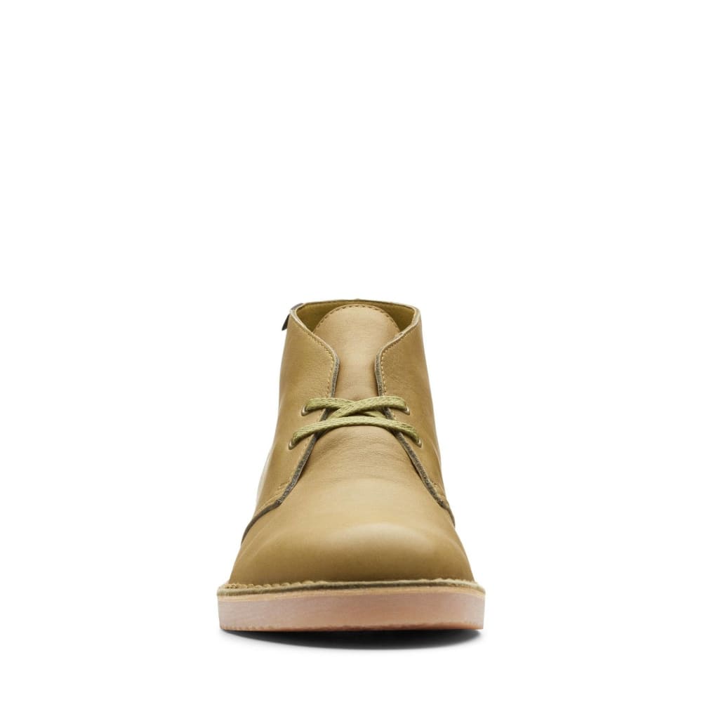 Clarks Originals Desert Boots Gtx Men’s Khaki Green Leather