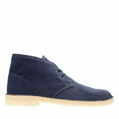 Clarks Originals Desert Boots Men's Navy Blue Fabric 26131980 Shoes by Clarks Originals – Don't Panic Shoes