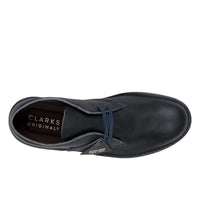 Thumbnail for Clarks Originals Desert Boots Men’s Navy Blue Leather
