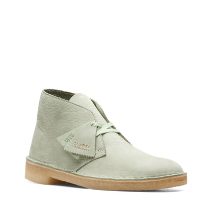 Clarks Originals Desert Boots Men's Pale Green Leather 26165743 Shoes by Clarks Originals – Don't Panic Shoes