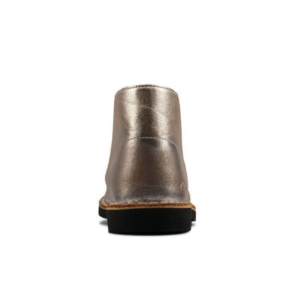 Clarks Originals Desert Boots Women's Silver Leather 26155668 Shoes by Clarks Originals – Don't Panic Shoes