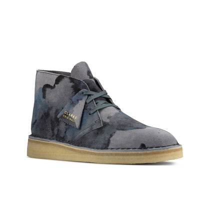 Clarks Originals Desert Coal Boots Men's Blue Camo Suede 26160188 Shoes by Clarks Originals – Don't Panic Shoes
