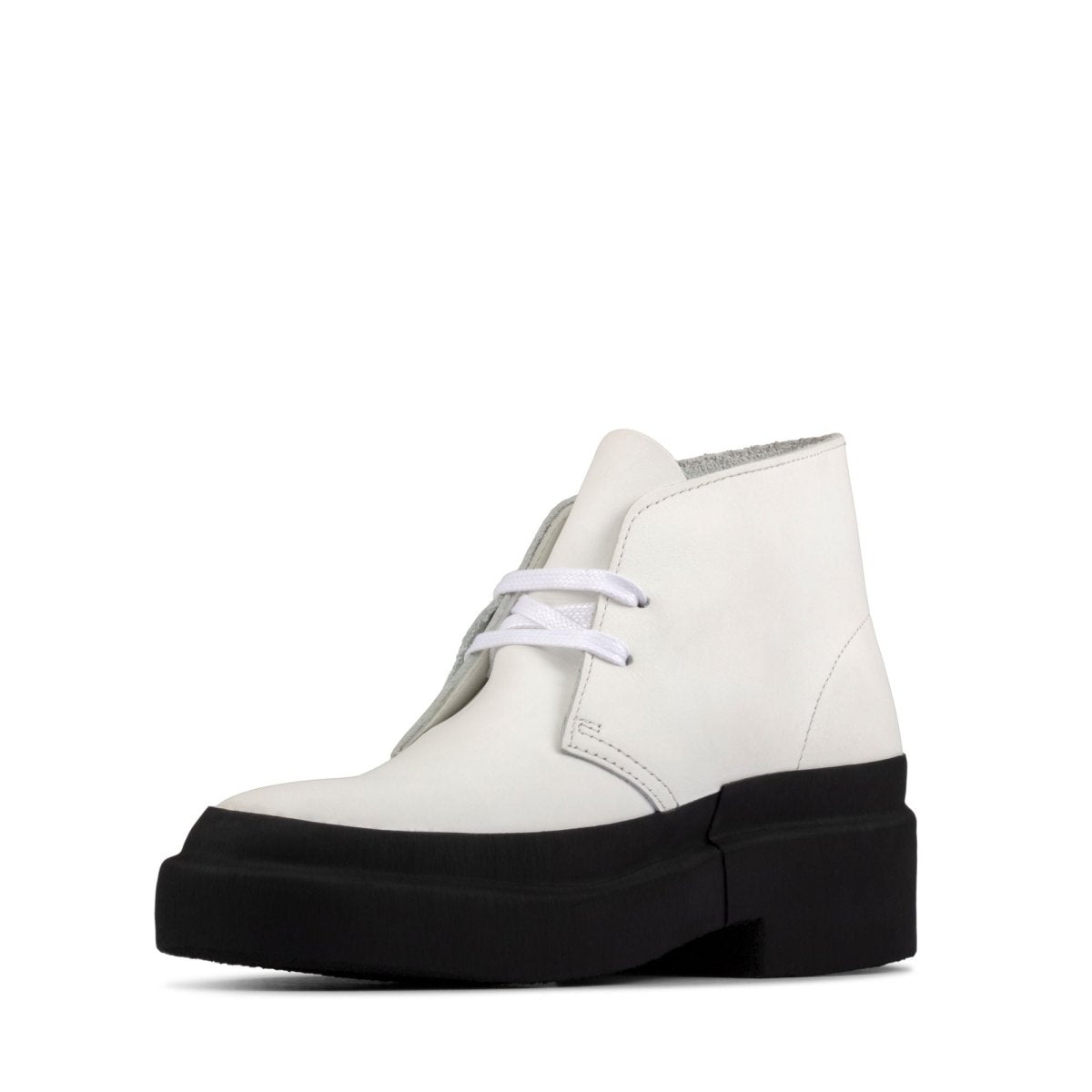 ClarkS Originals Desert Galosh Men’s White And Black 26156082 Footwear by Clarks Originals – Don't Panic Shoes