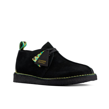 ClarkS Originals Desert Trek “Jamaican Bee” Men’s Black Multi Suede – Limited Edition Island - Inspired Heritage Classic (26156058) Shoes by Clarks Originals – Don't Panic Shoes