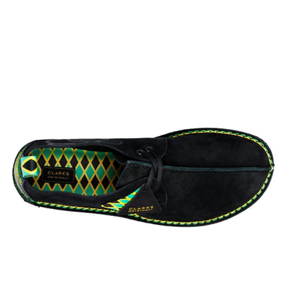 ClarkS Originals Desert Trek “Jamaican Bee” Men’s Black Multi Suede – Limited Edition Island - Inspired Heritage Classic (26156058) Shoes by Clarks Originals – Don't Panic Shoes