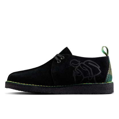 ClarkS Originals Desert Trek “Jamaican Bee” Men’s Black Multi Suede – Limited Edition Island - Inspired Heritage Classic (26156058) Shoes by Clarks Originals – Don't Panic Shoes