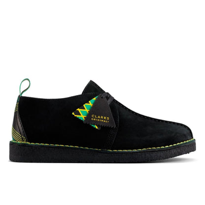 ClarkS Originals Desert Trek “Jamaican Bee” Men’s Black Multi Suede – Limited Edition Island - Inspired Heritage Classic (26156058) Shoes by Clarks Originals – Don't Panic Shoes