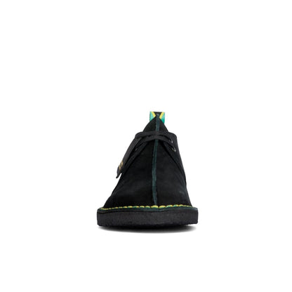 ClarkS Originals Desert Trek “Jamaican Bee” Men’s Black Multi Suede – Limited Edition Island - Inspired Heritage Classic (26156058) Shoes by Clarks Originals – Don't Panic Shoes